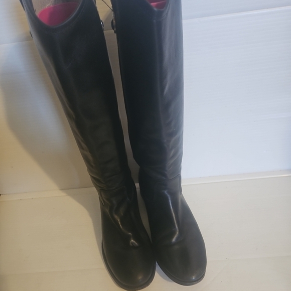 Frye Melissa Button 2 Tall Riding Boots Black Leather Women Size 6.5B Sty 77167 - Picture 3 of 13